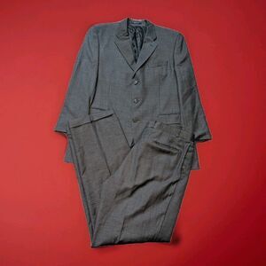 Chaps Ralph Lauren Mens 2pc Suit 44 L Jacket, Pants 36x32 , Gray Wool 3 Button